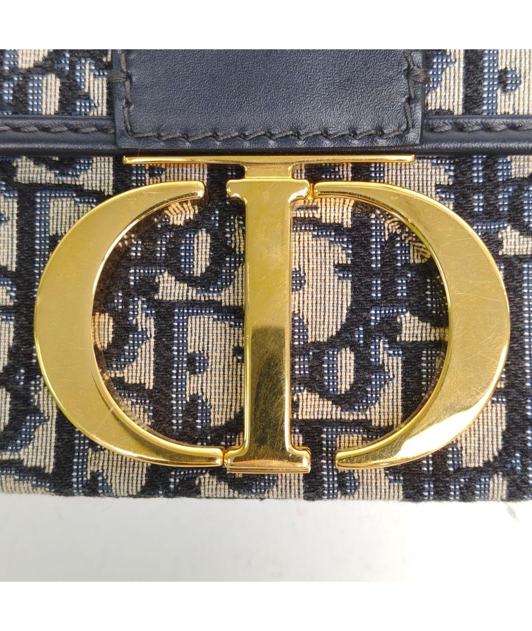 CHRISTIAN DIOR Синяя жаккардовая сумка через плечо, фото 7