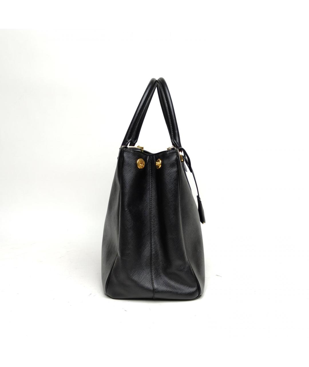 PRADA Черная кожаная сумка тоут, фото 5