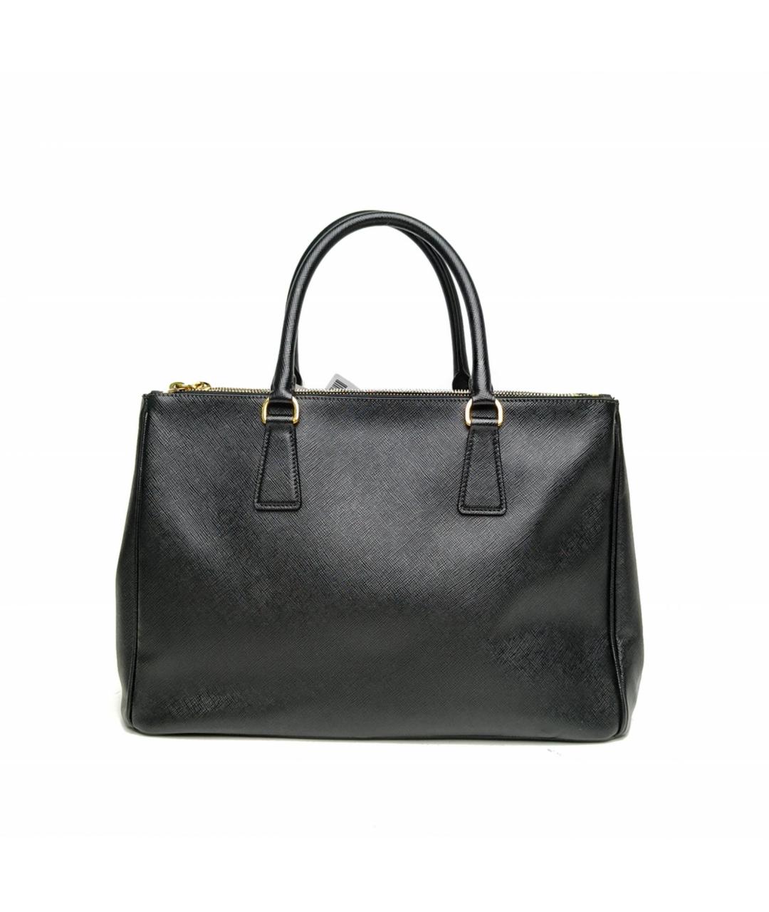 PRADA Черная кожаная сумка тоут, фото 4