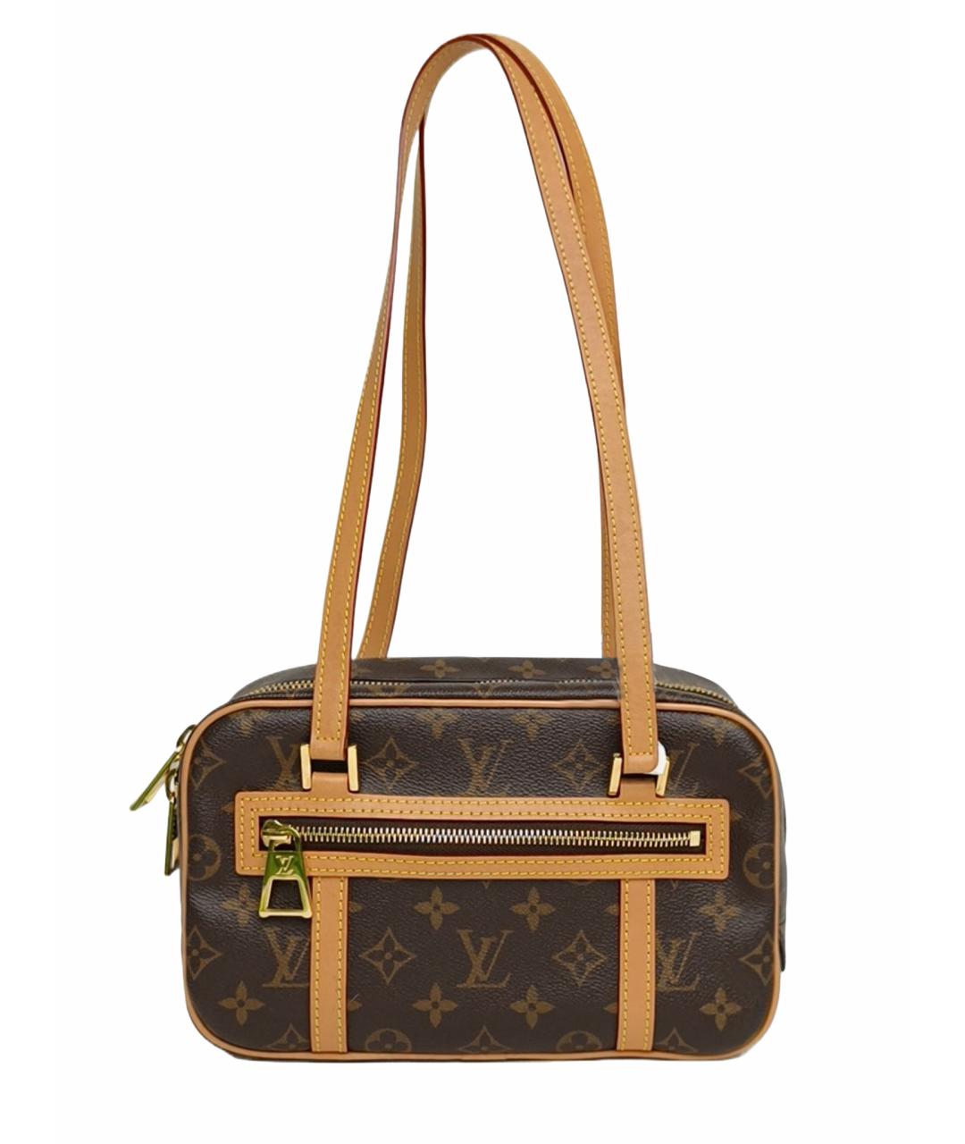 LOUIS VUITTON Коричневая сумка с короткими ручками, фото 1