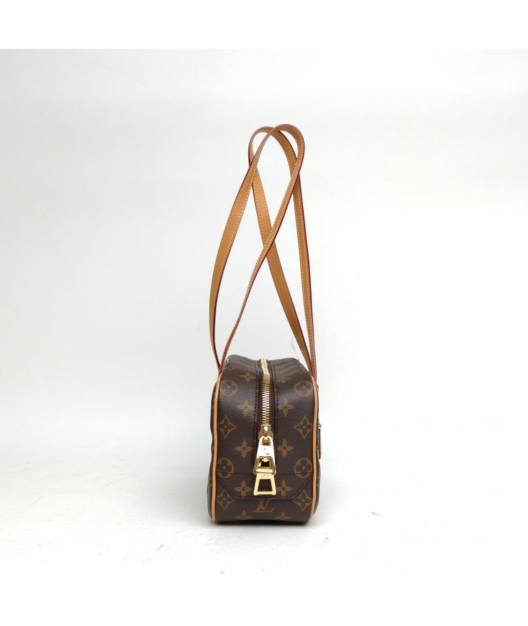 LOUIS VUITTON Коричневая сумка с короткими ручками, фото 4