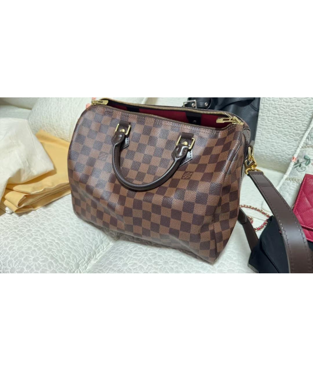 LOUIS VUITTON Коричневая сумка тоут, фото 9