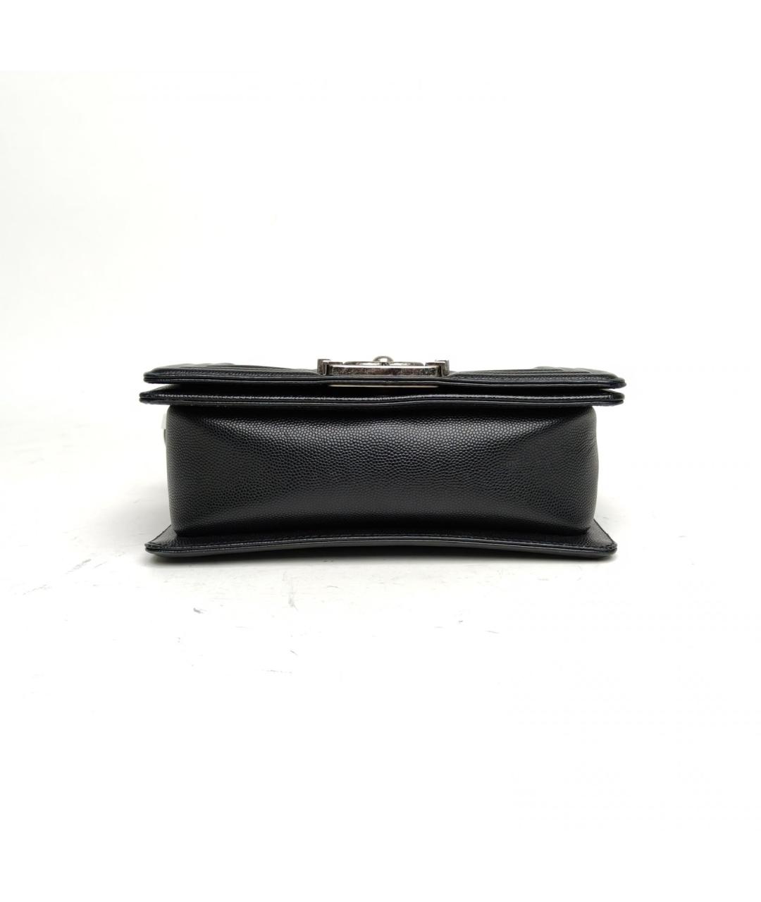 CHANEL Черная кожаная сумка через плечо, фото 6