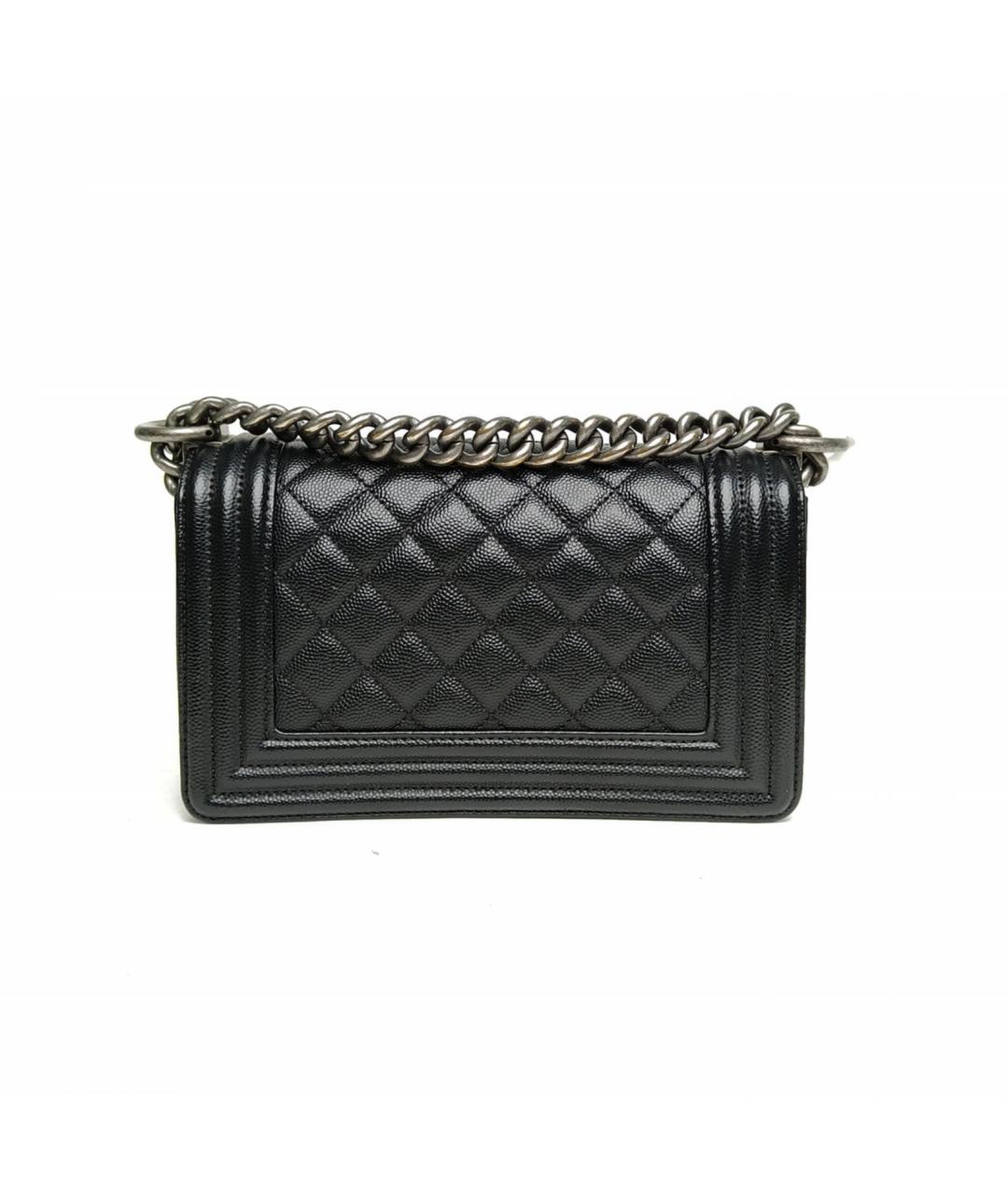 CHANEL Черная кожаная сумка через плечо, фото 4