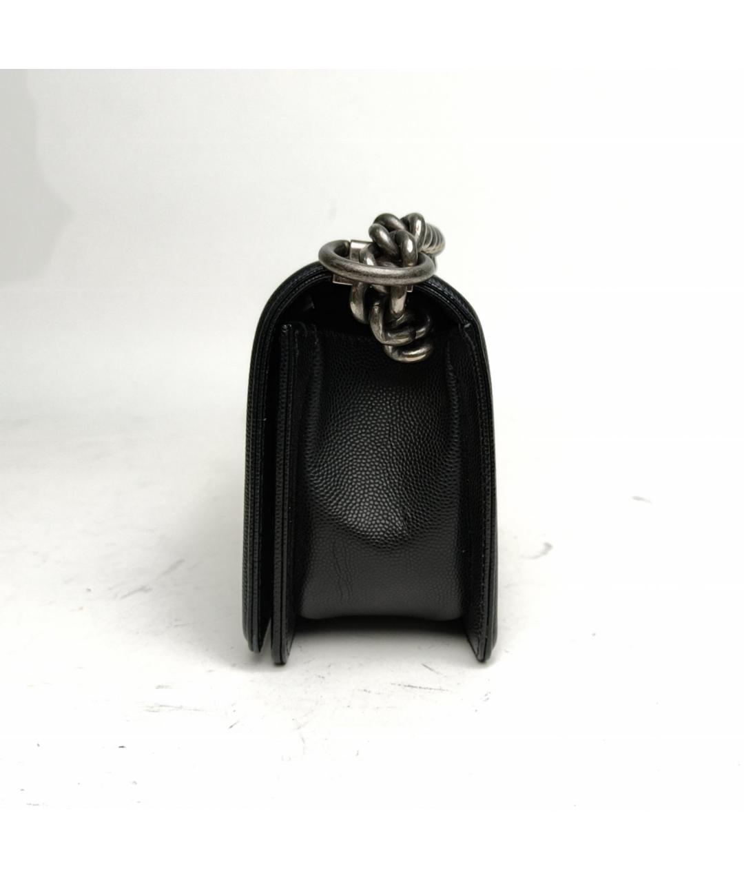 CHANEL Черная кожаная сумка через плечо, фото 3