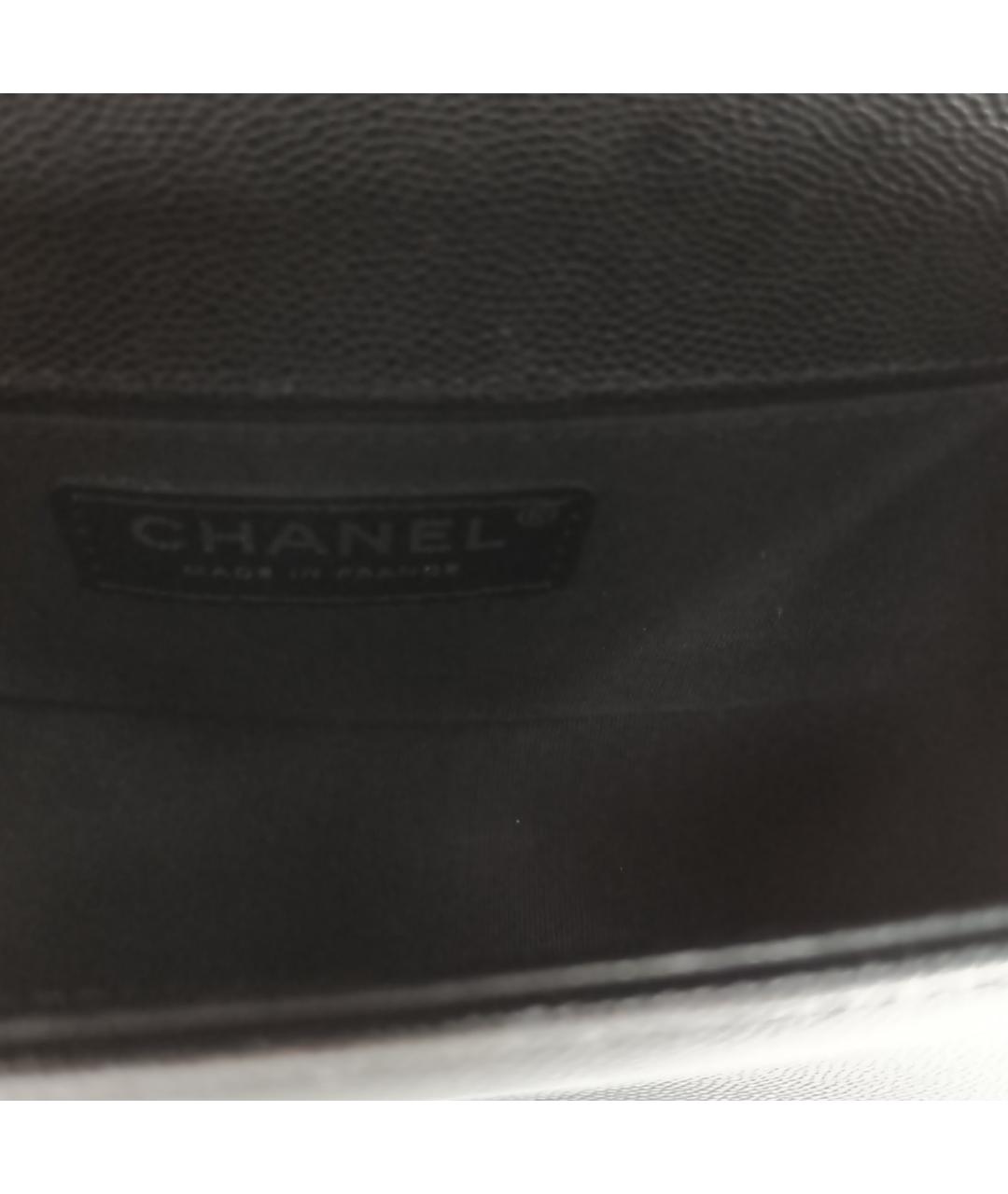 CHANEL Черная кожаная сумка через плечо, фото 7