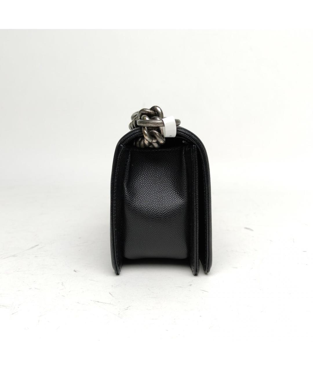 CHANEL Черная кожаная сумка через плечо, фото 5