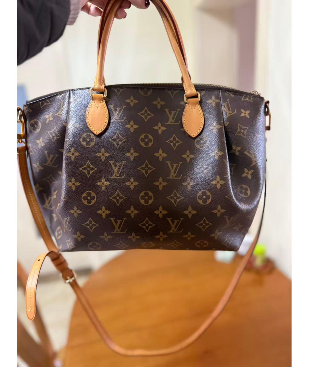 LOUIS VUITTON Коричневая сумка тоут, фото 8