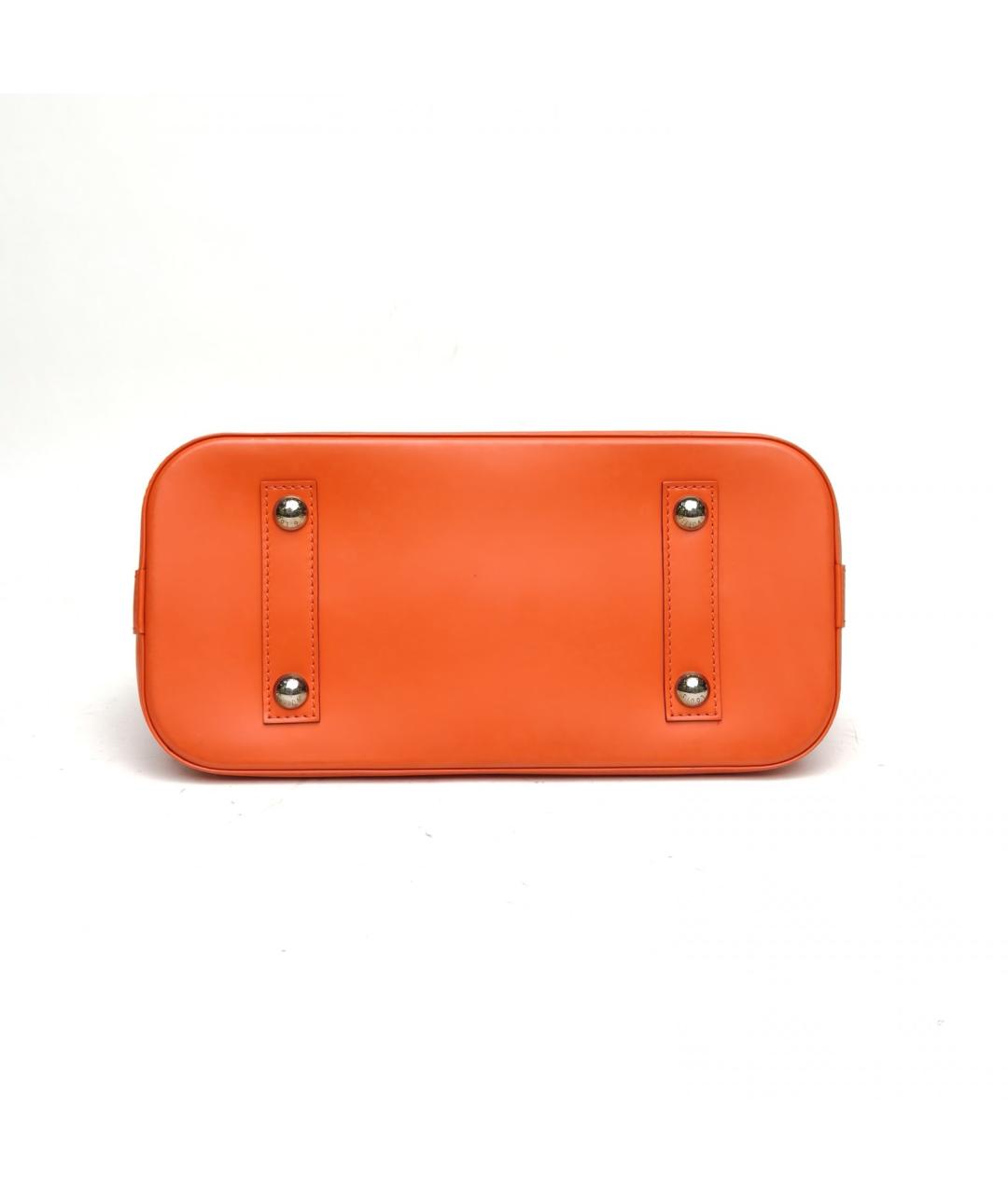 LOUIS VUITTON Оранжевая кожаная сумка тоут, фото 4