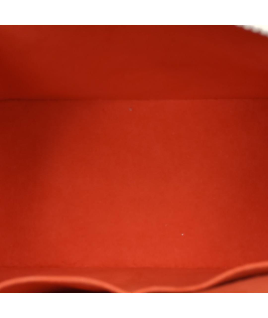 LOUIS VUITTON Оранжевая кожаная сумка тоут, фото 5