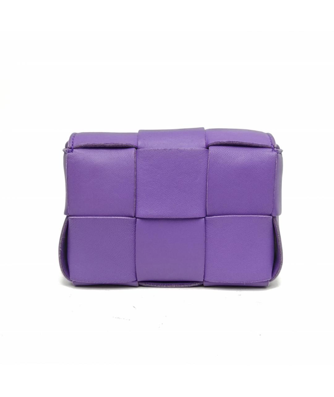 BOTTEGA VENETA Фиолетовая кожаная сумка через плечо, фото 4