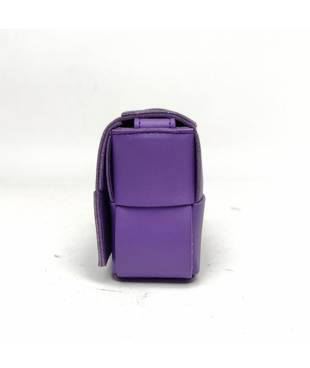 BOTTEGA VENETA Фиолетовая кожаная сумка через плечо, фото 3