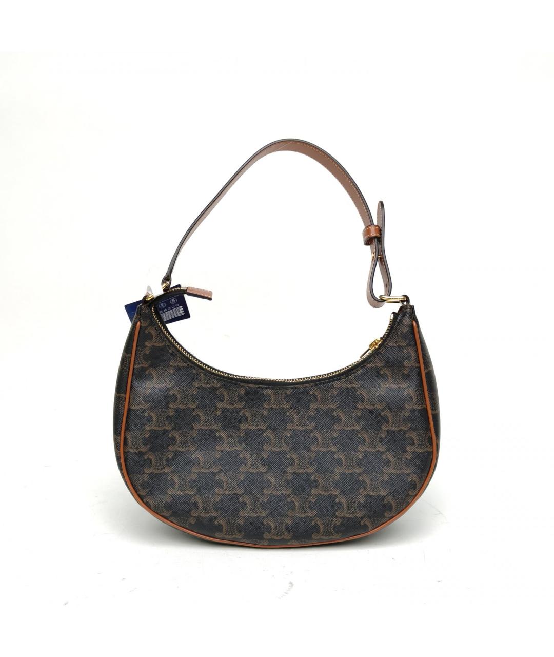 CELINE Коричневая сумка с короткими ручками, фото 4