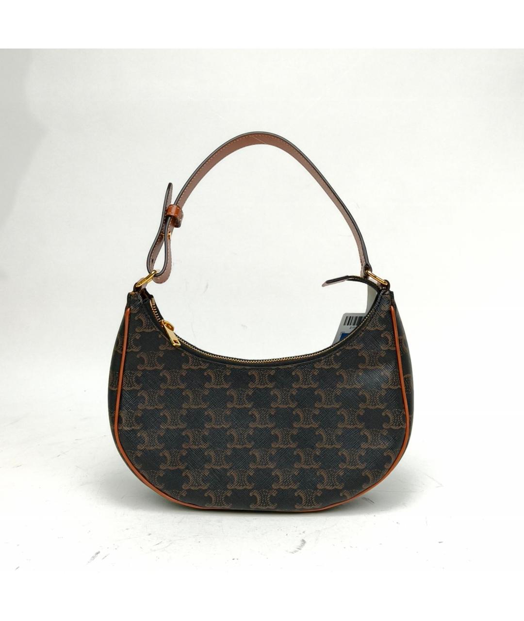 CELINE Коричневая сумка с короткими ручками, фото 2