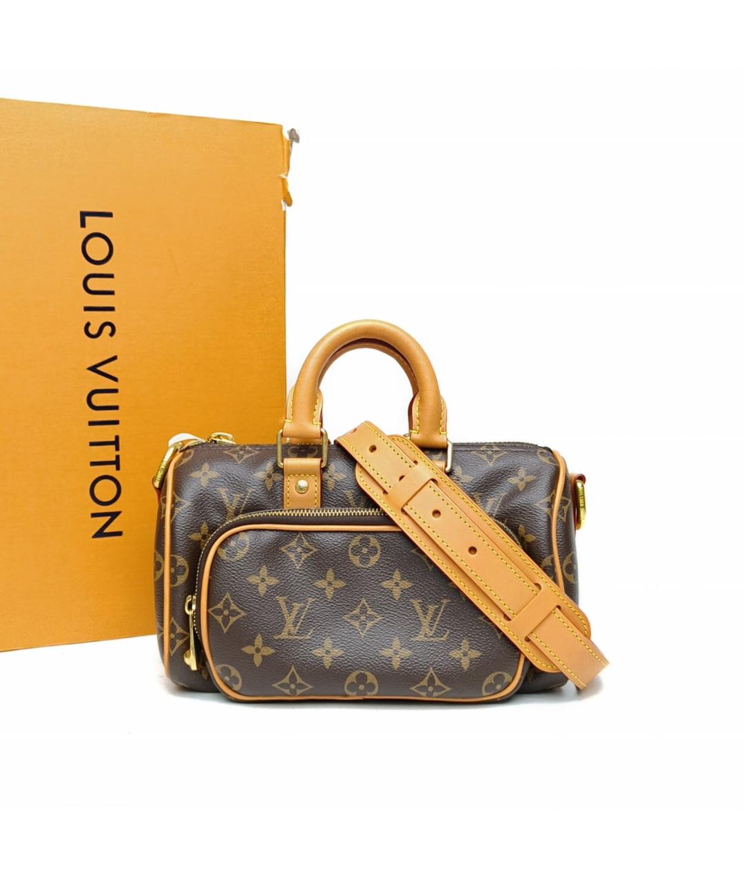 LOUIS VUITTON Коричневая сумка с короткими ручками, фото 9