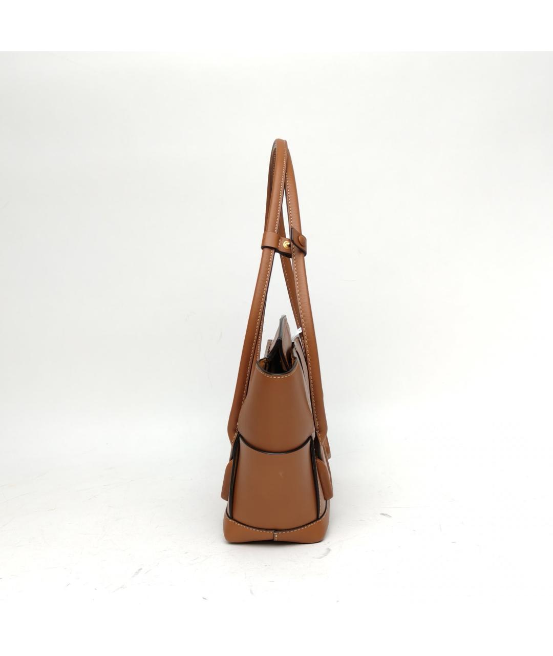 BOTTEGA VENETA Коричневая кожаная сумка через плечо, фото 5