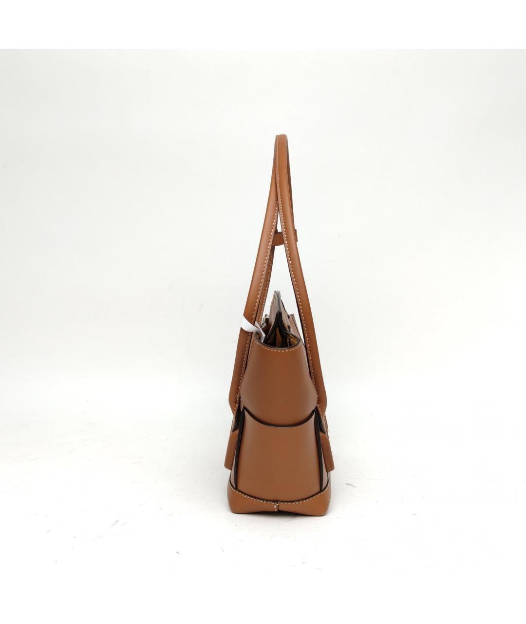 BOTTEGA VENETA Коричневая кожаная сумка через плечо, фото 3