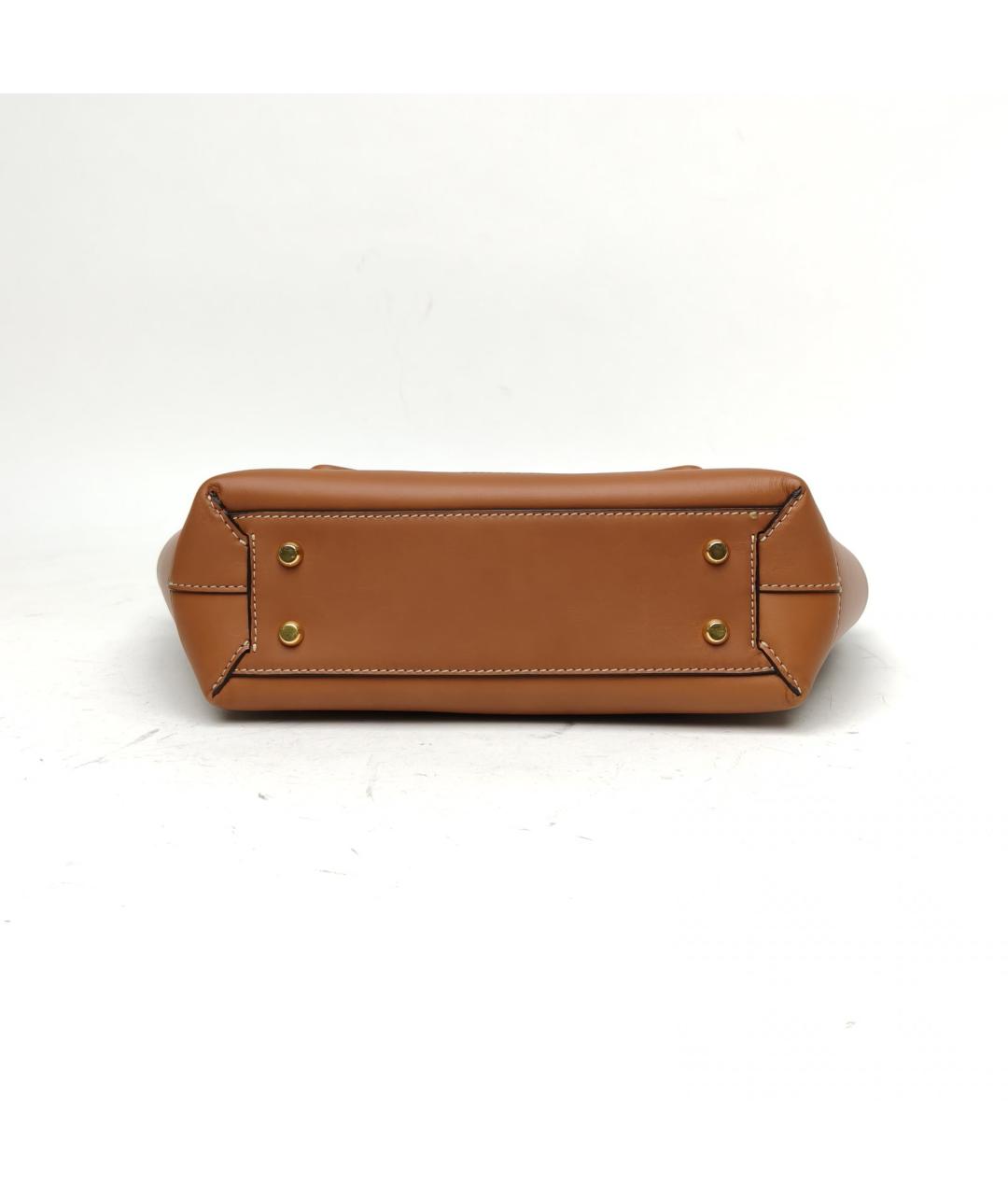 BOTTEGA VENETA Коричневая кожаная сумка через плечо, фото 6