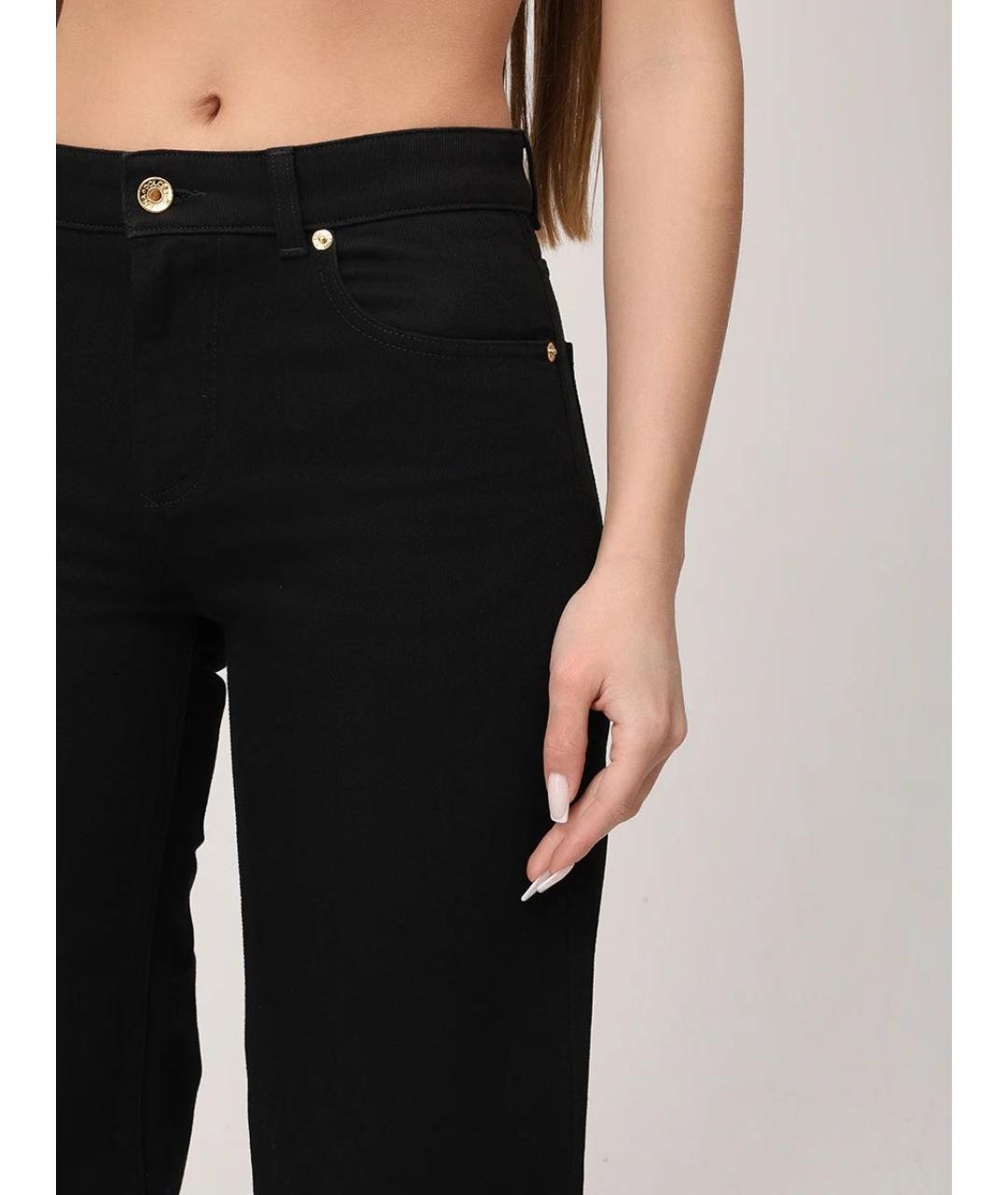 DOLCE&GABBANA Черные хлопковые джинсы клеш, фото 4