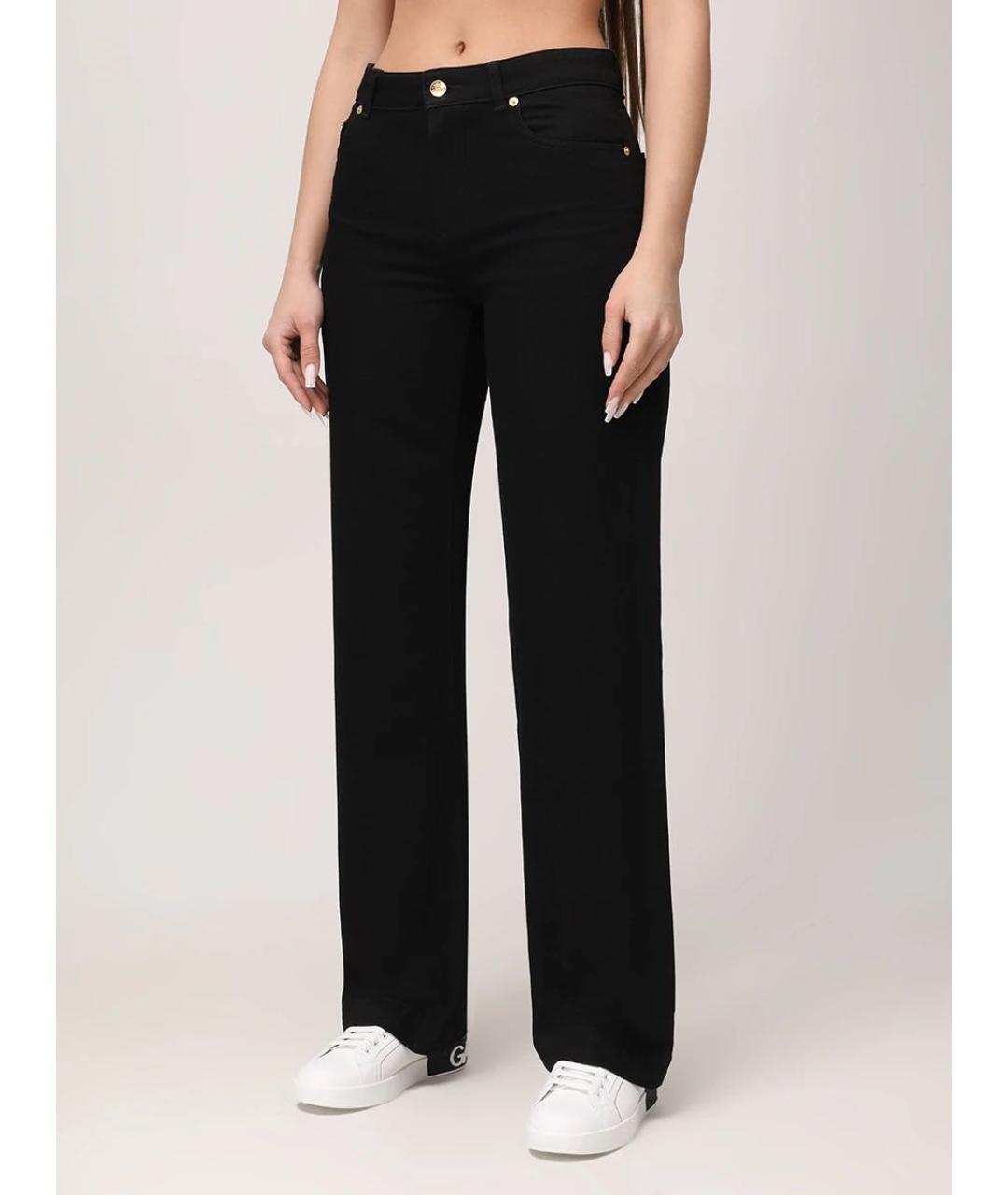 DOLCE&GABBANA Черные хлопковые джинсы клеш, фото 2