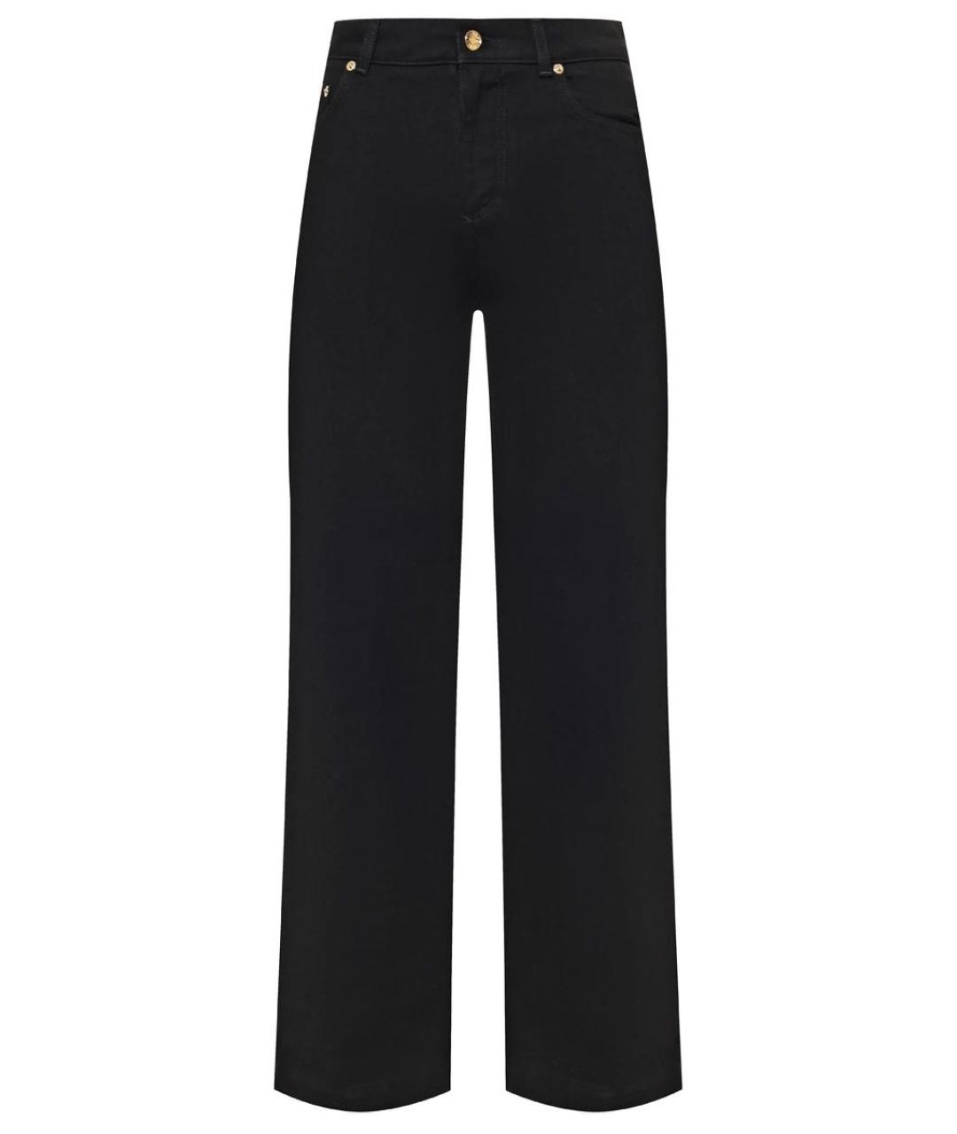 DOLCE&GABBANA Черные хлопковые джинсы клеш, фото 1