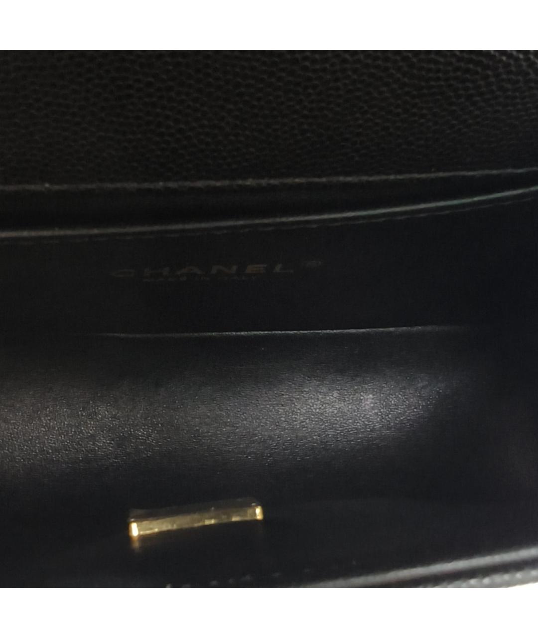 CHANEL Черная кожаная сумка через плечо, фото 8