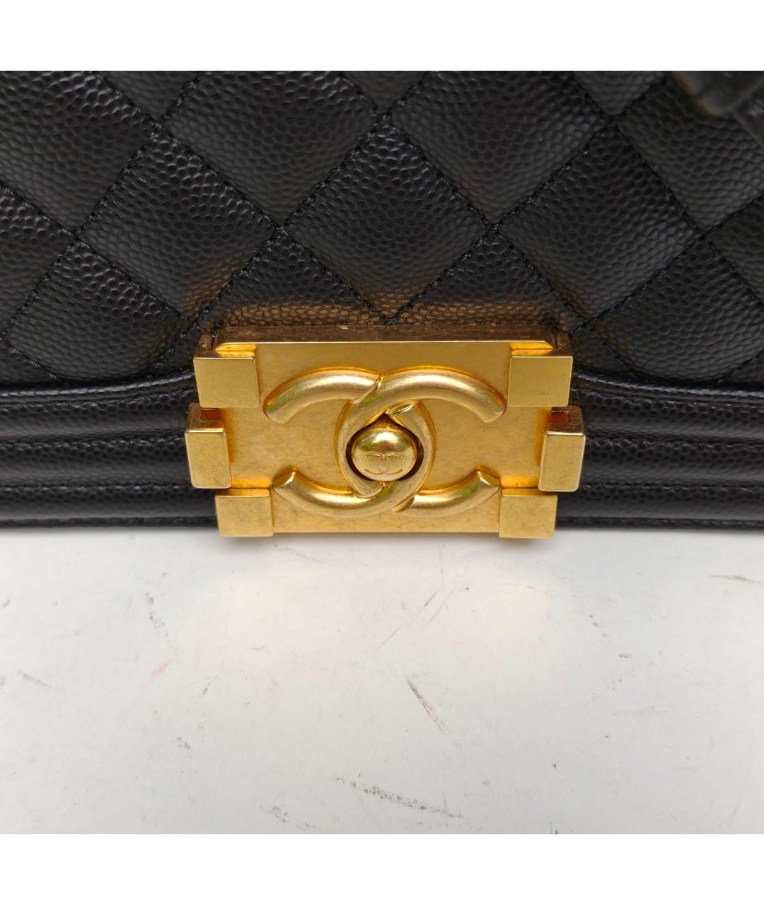 CHANEL Черная кожаная сумка через плечо, фото 7