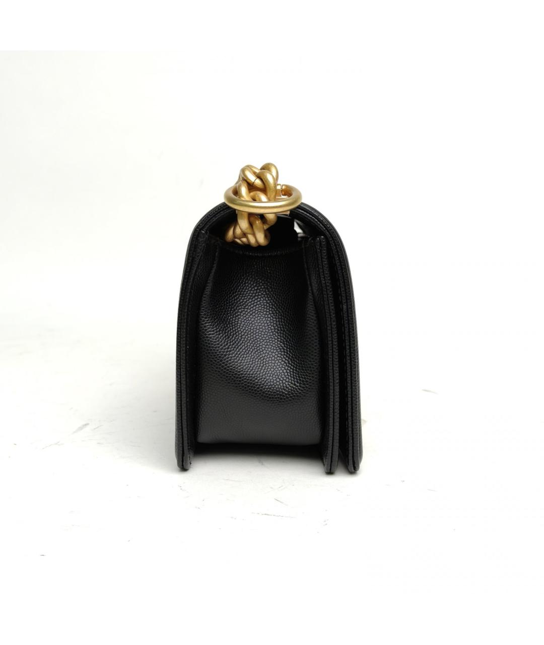 CHANEL Черная кожаная сумка через плечо, фото 5