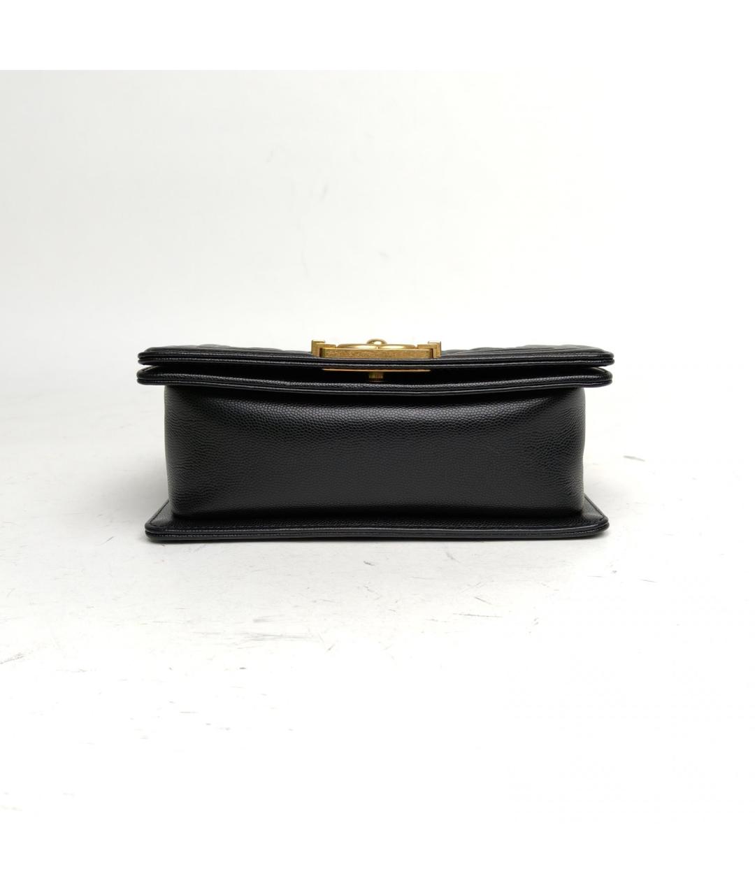 CHANEL Черная кожаная сумка через плечо, фото 6