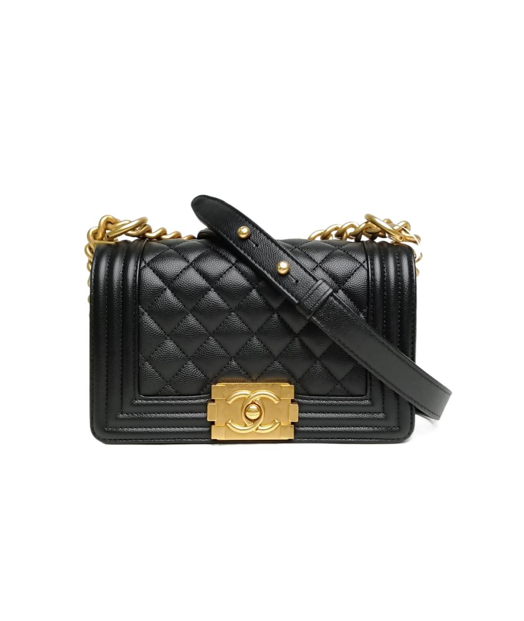 CHANEL Черная кожаная сумка через плечо, фото 1
