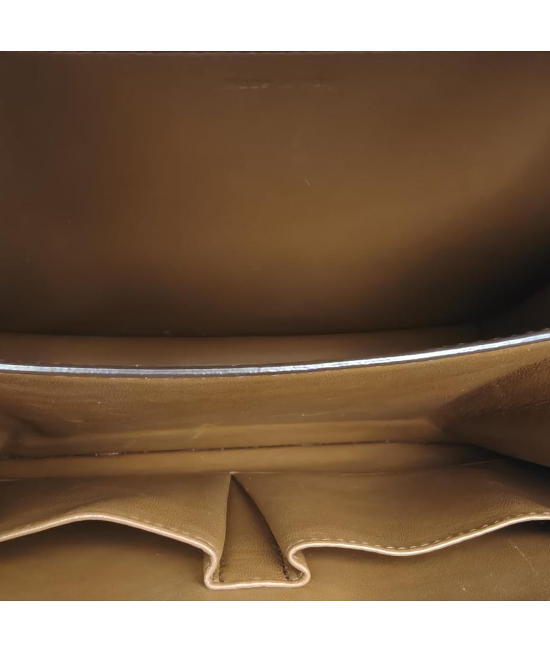 CELINE Коричневая кожаная сумка через плечо, фото 7