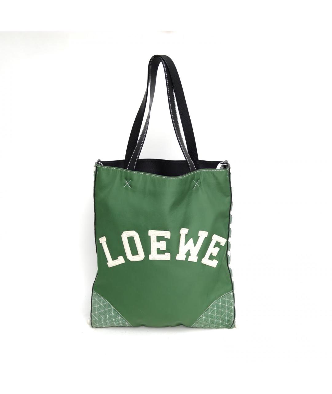 LOEWE Зеленая сумка тоут, фото 2