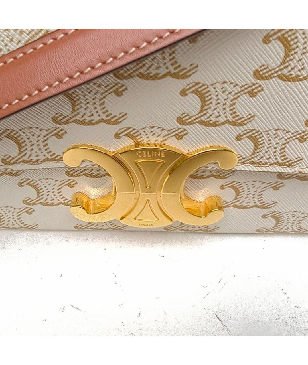 CELINE Белая сумка через плечо, фото 8