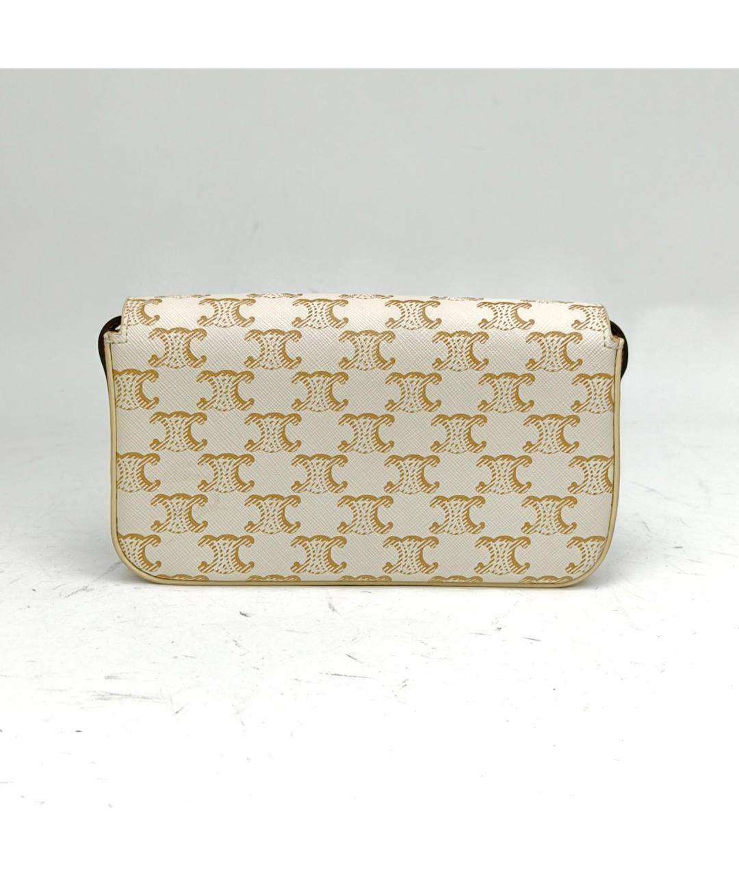 CELINE Белая сумка через плечо, фото 4