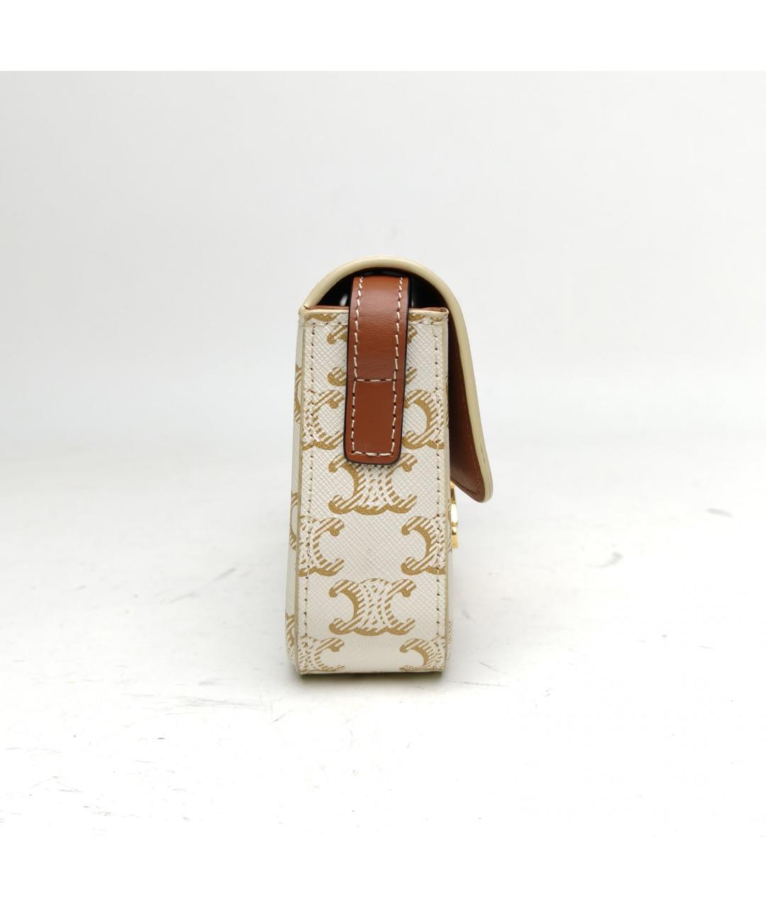 CELINE Белая сумка через плечо, фото 5