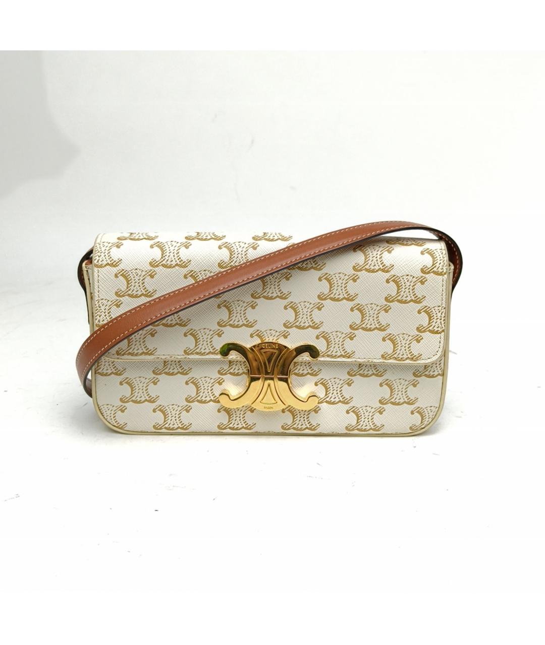 CELINE Белая сумка через плечо, фото 2