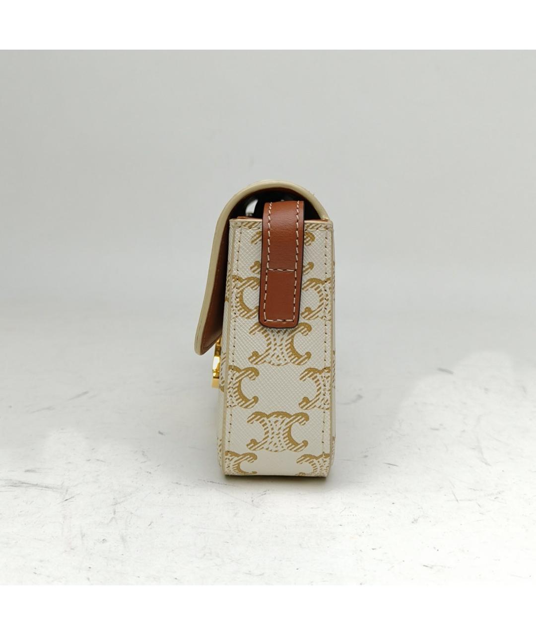 CELINE Белая сумка через плечо, фото 3