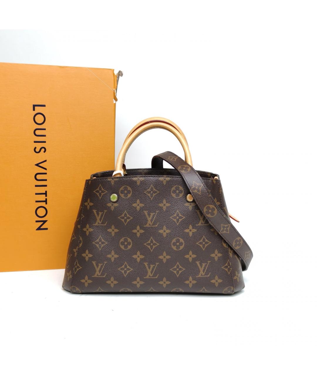 LOUIS VUITTON Коричневая сумка тоут, фото 5