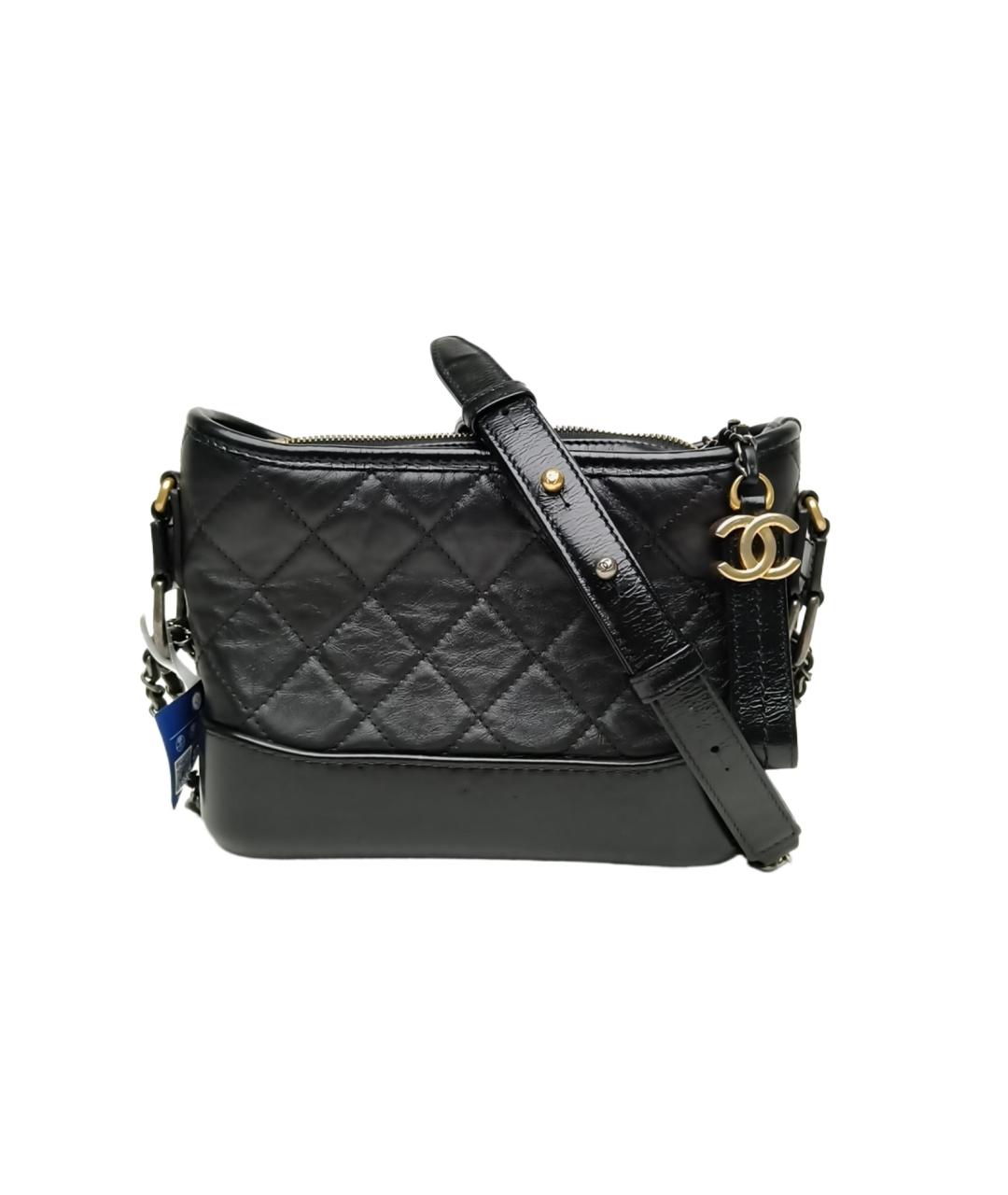 CHANEL Черная кожаная сумка через плечо, фото 1