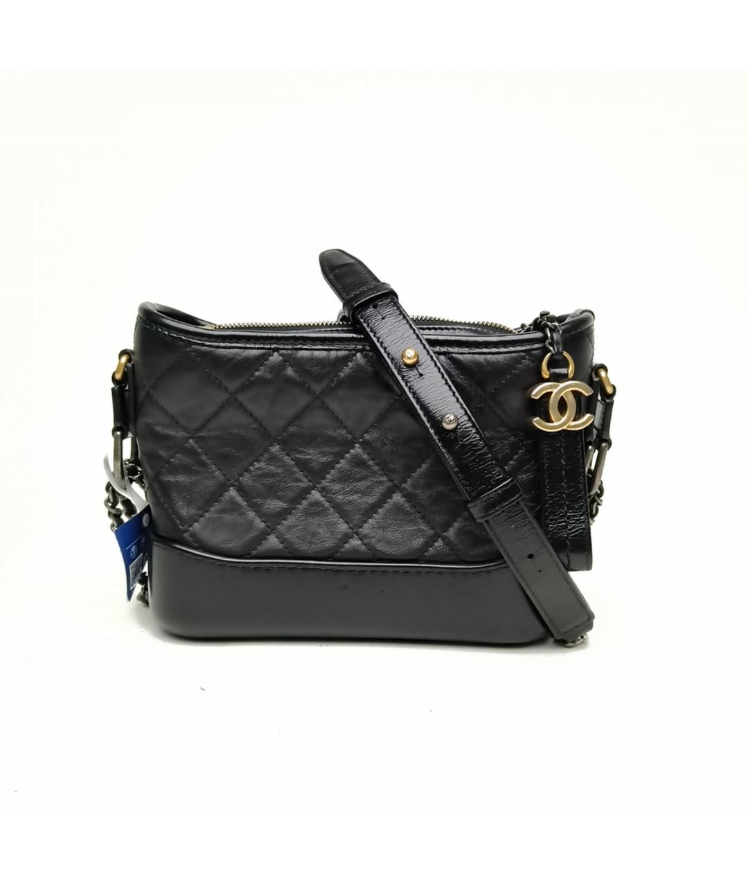 CHANEL Черная кожаная сумка через плечо, фото 2