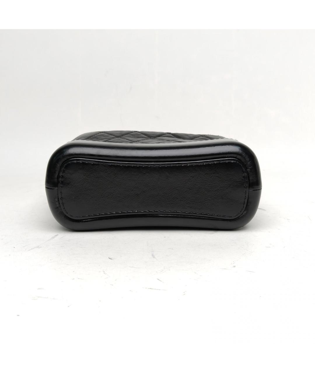 CHANEL Черная кожаная сумка через плечо, фото 6