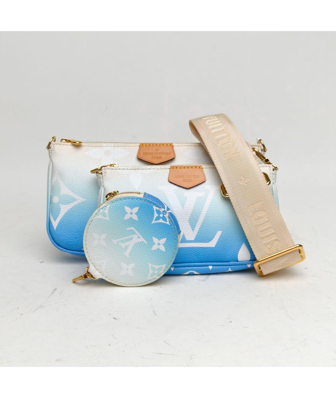 LOUIS VUITTON Синяя сумка через плечо, фото 2