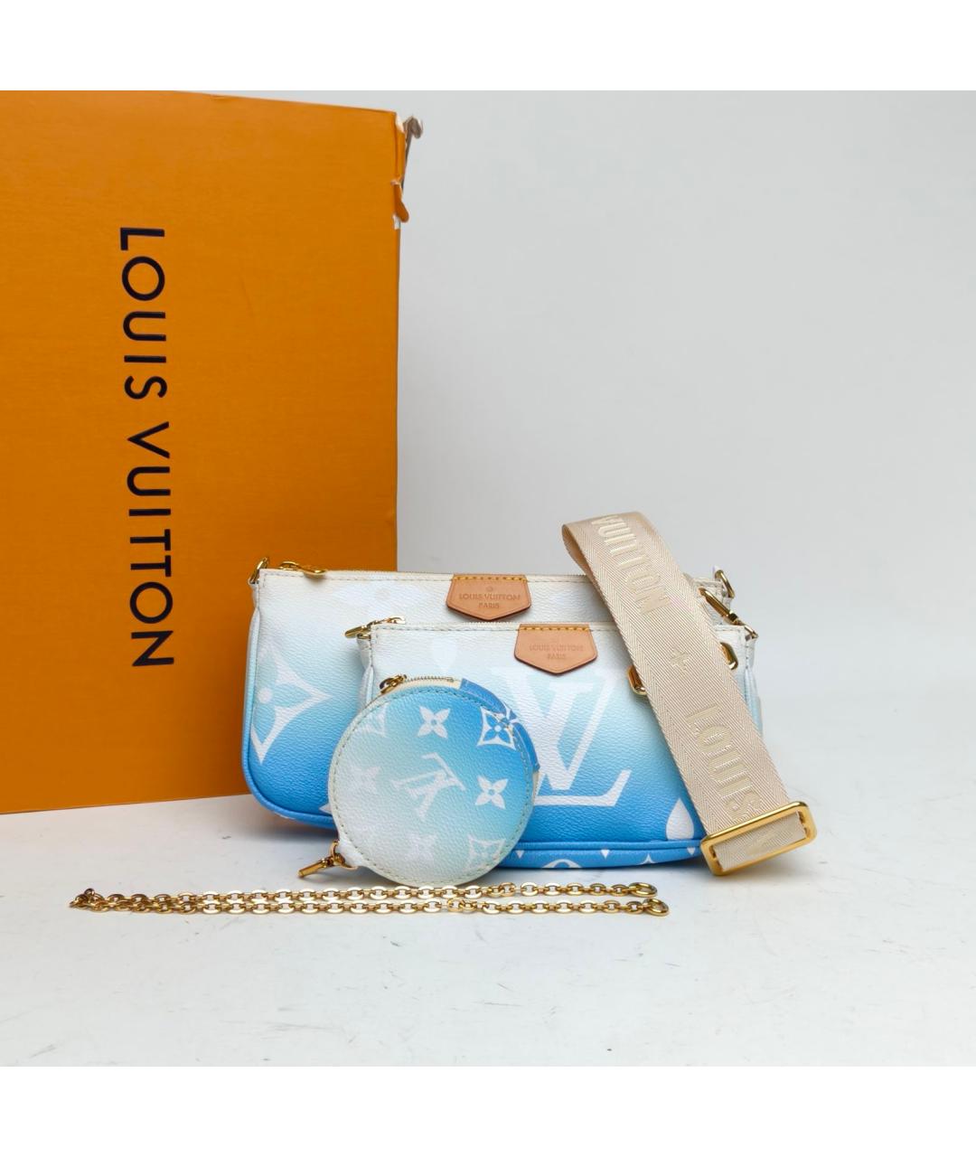 LOUIS VUITTON Синяя сумка через плечо, фото 8