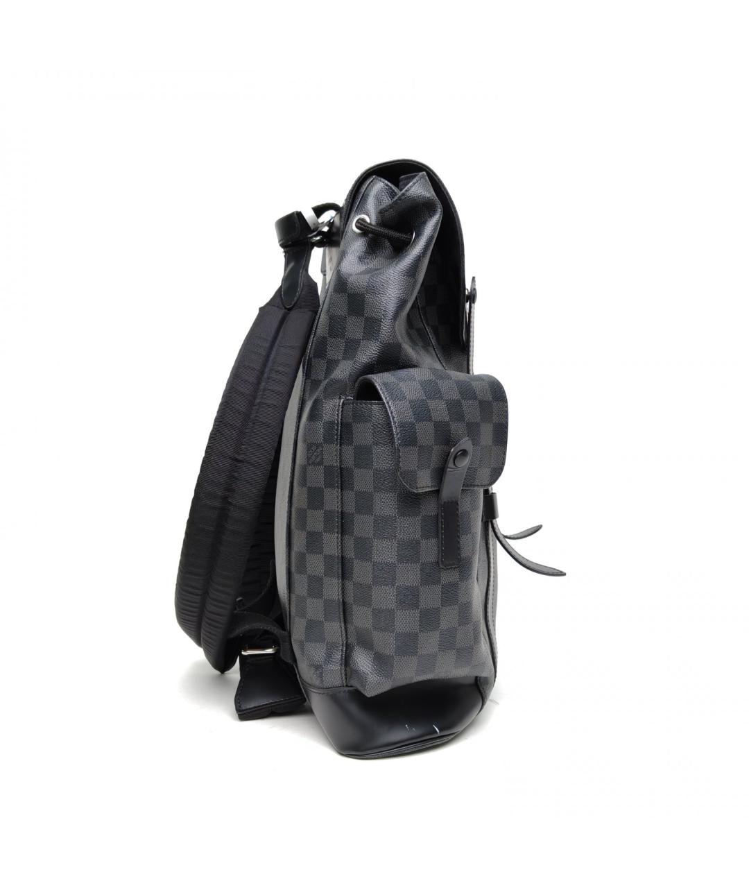 LOUIS VUITTON Антрацитовый рюкзак, фото 5