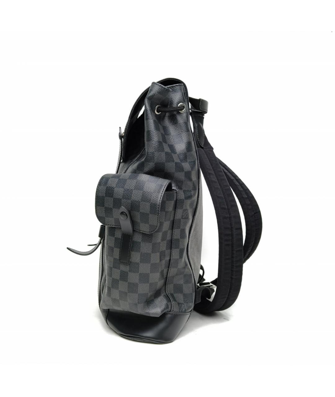 LOUIS VUITTON Антрацитовый рюкзак, фото 3