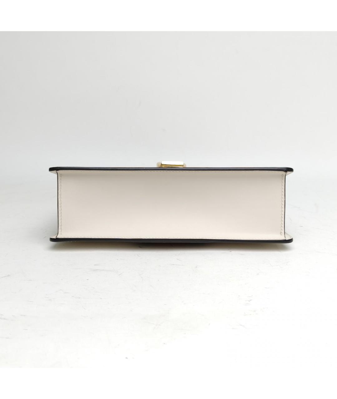 GUCCI Белая кожаная сумка через плечо, фото 6