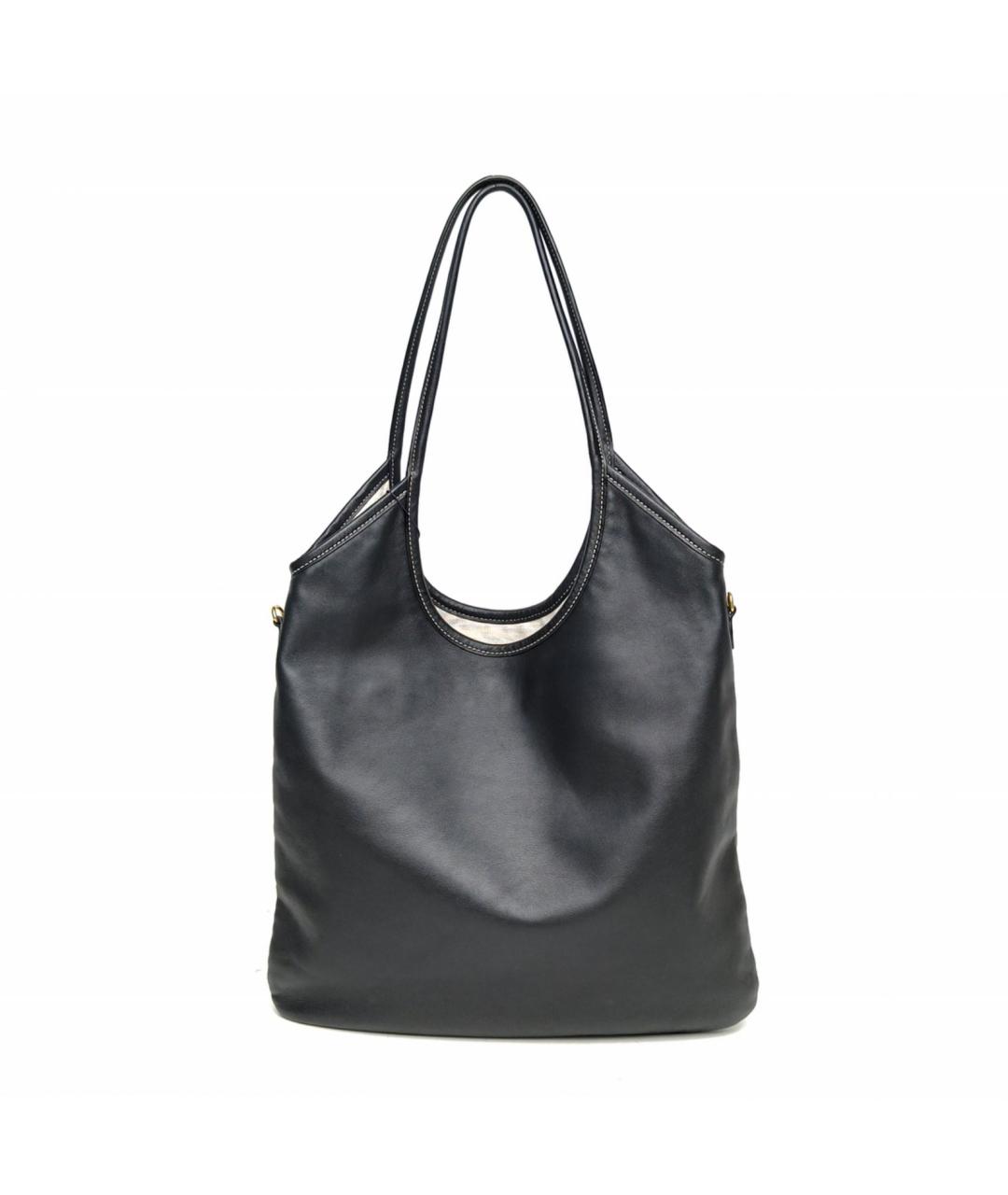 MIU MIU Черная кожаная сумка тоут, фото 4