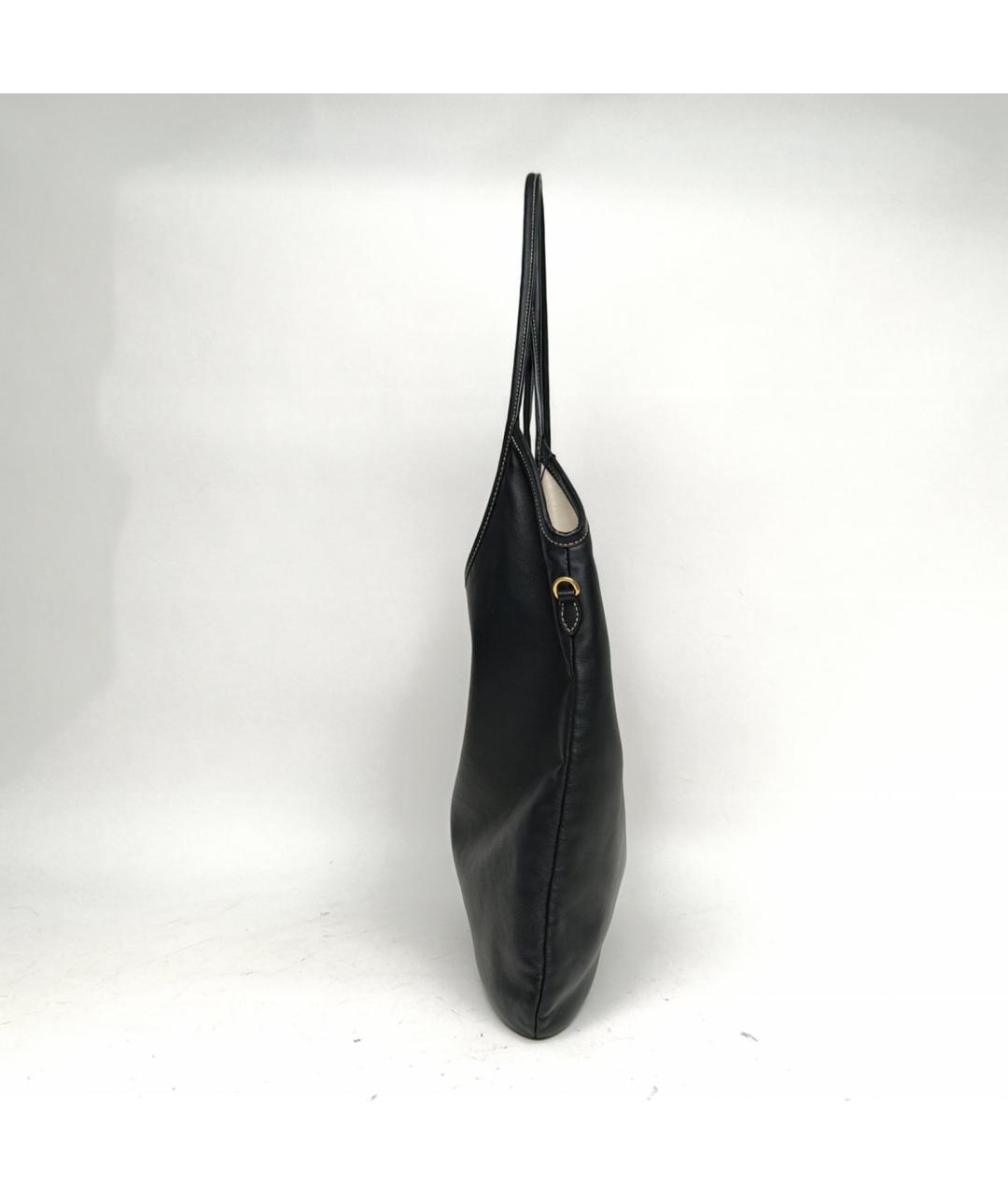MIU MIU Черная кожаная сумка тоут, фото 3