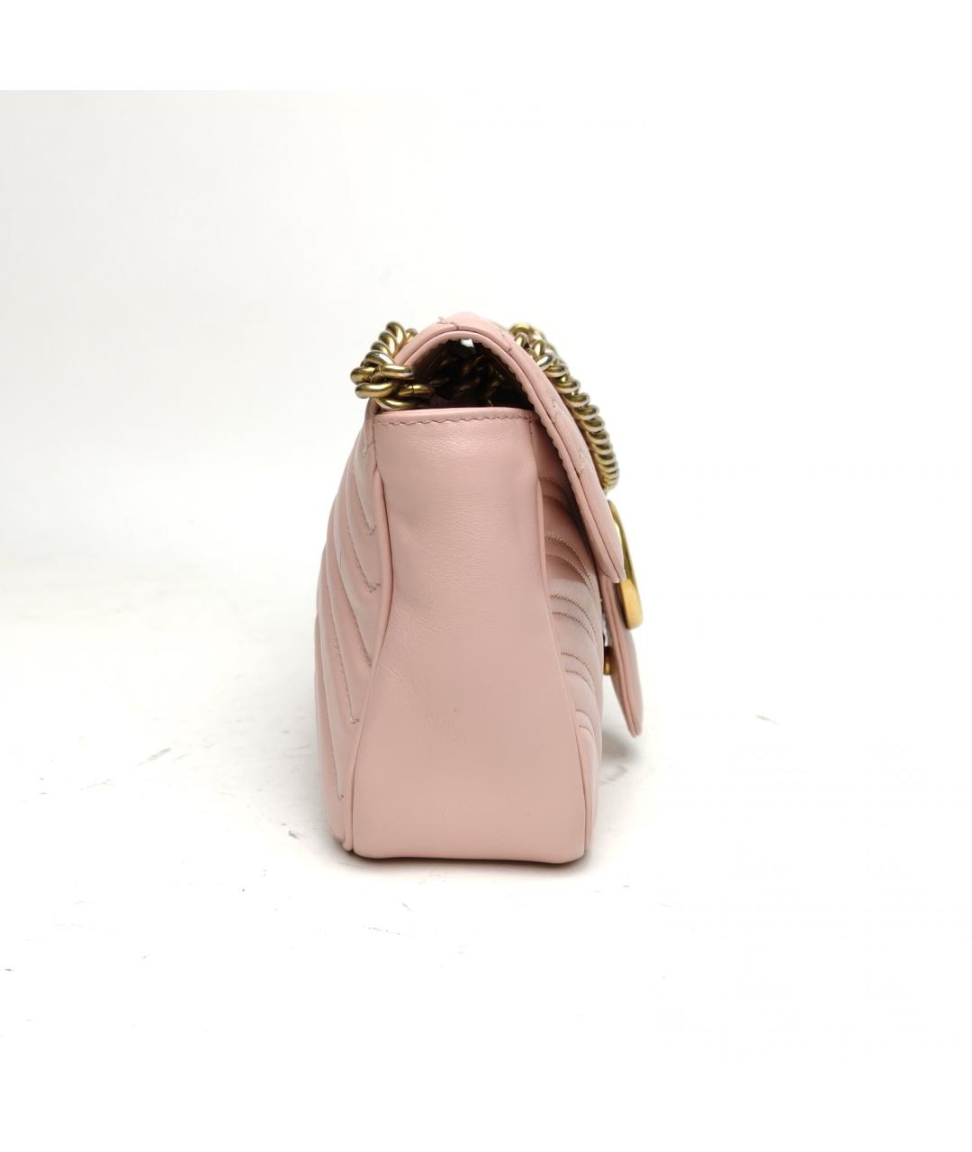 GUCCI Розовая кожаная сумка через плечо, фото 5