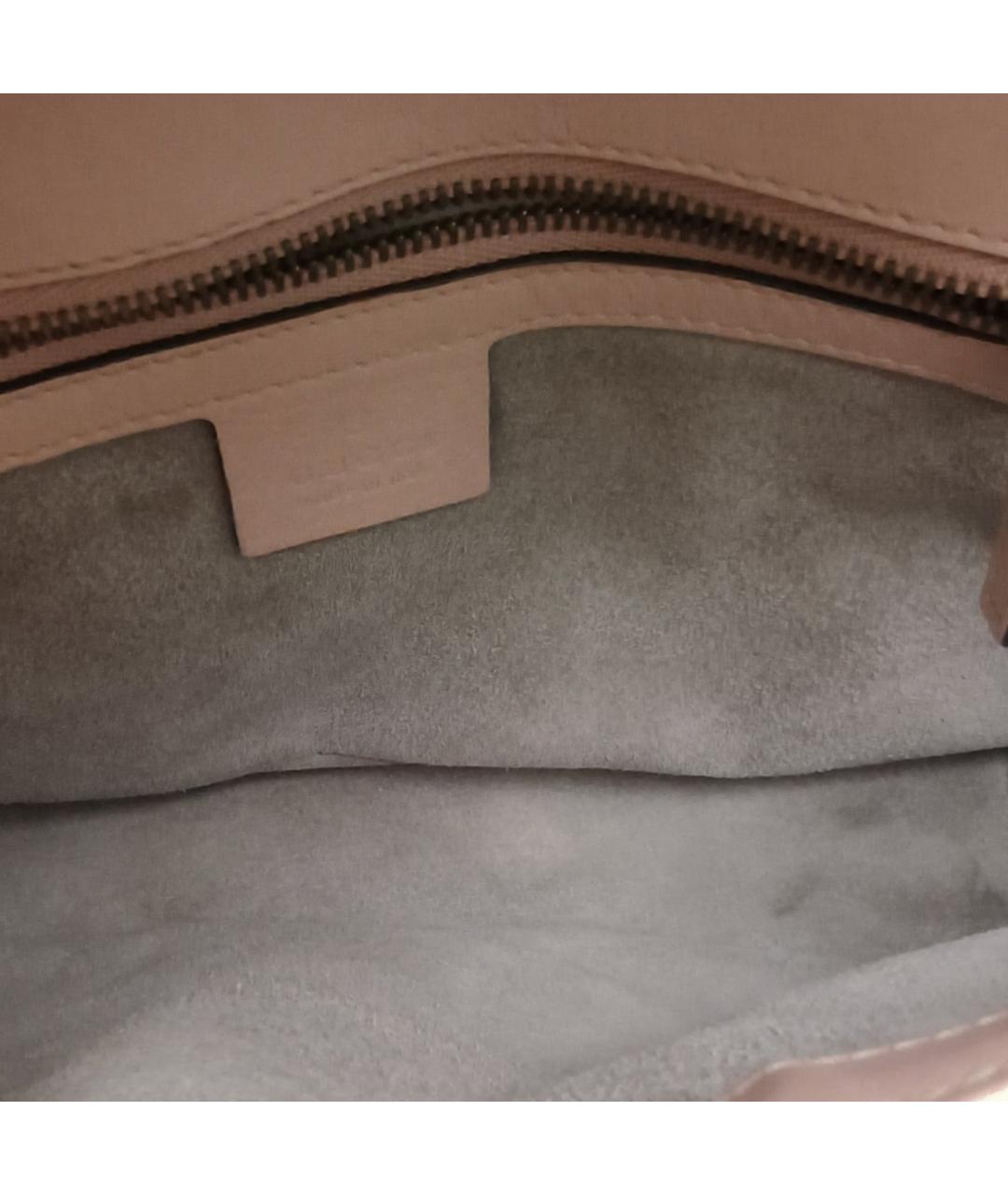 GUCCI Розовая кожаная сумка через плечо, фото 8